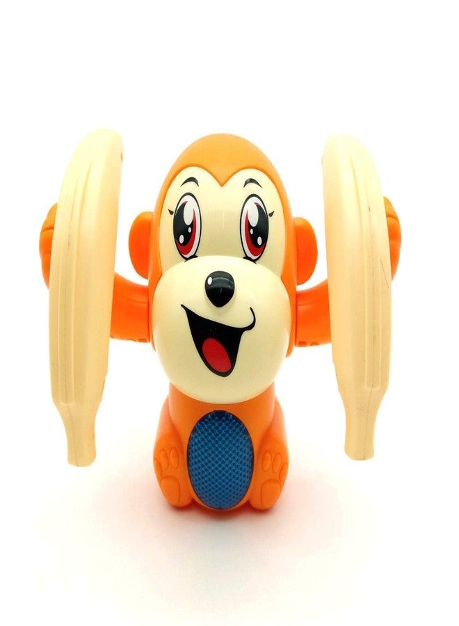 BLISSBORN Voice Activated Tumbling Monkey Toy, Musical Toy with Light and Sound Effects, Tumbling Banana Monkey(Multicolor)- Pack of 1 - Image 1